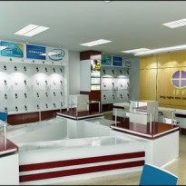 Thi công showroom vi tính IFF - Hưng Yên